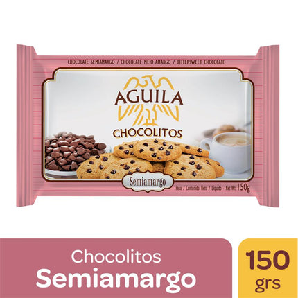 Chips de Chocolate semiamargo Chocolitos Aguila, 150 g / 5,29 oz