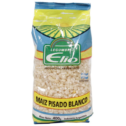 White Elio crushed corn, 400 g / 14.10 oz