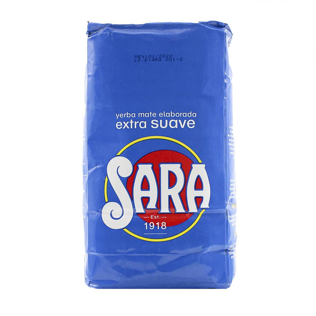 Yerba Mate Sara Extra Suave Sin TACC, 1 kg / 35,27 oz (Paquete Azul)