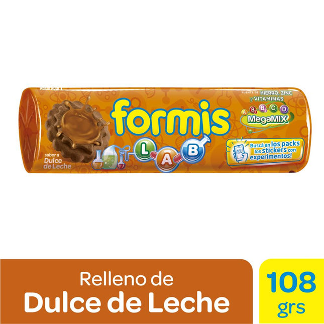 Galletitas Formis con relleno sabor Dulce de Leche, 108 g / 3,80 oz