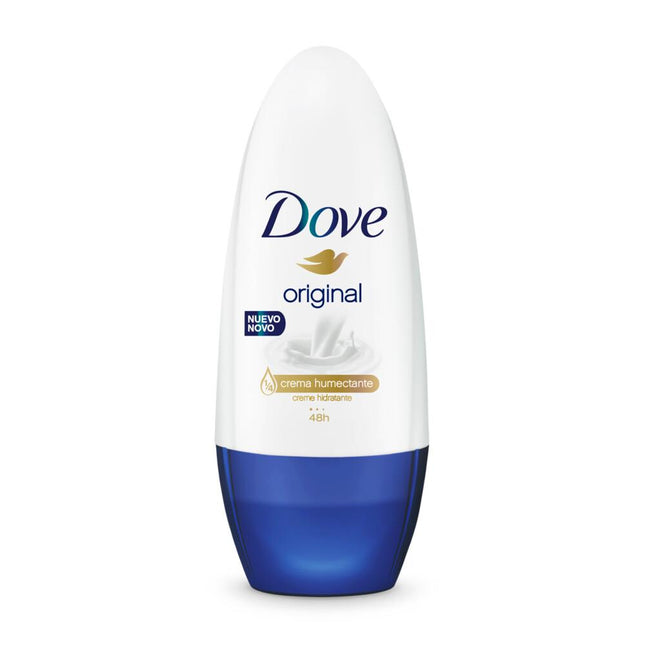 Desodorante Antitranspirante Dove original a roll (azul), 50 ml / 1,76 oz