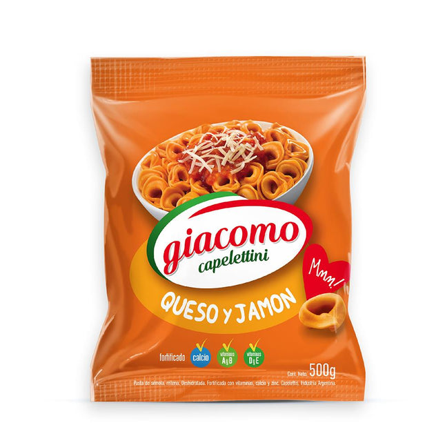 Giacomo Capelettini Ham and Cheese flavor noodles, 500 g / 17.63 oz