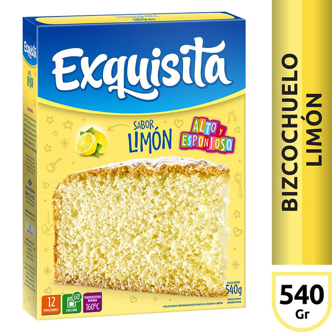 Exquisita Lemon flavor sponge cake, 540 g / 19.04 oz