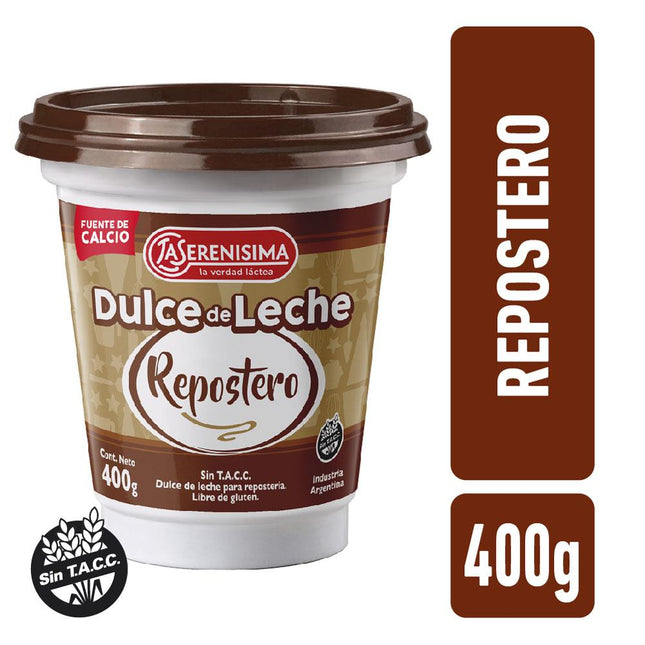 Dulce de Leche Repostero La Serenísima Sin TACC 400 g – Envío internacional