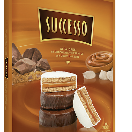 Alfajores mixtos Successo, 600 g / 21,16 oz (Caja de 12 unidades)