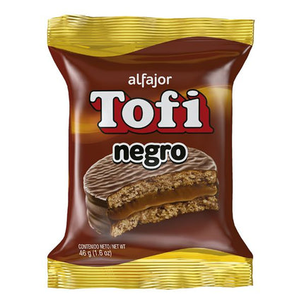 Alfajor de Chocolate Negro Simple Tofi, 46 g / 1,62 oz (Paquete de 6)