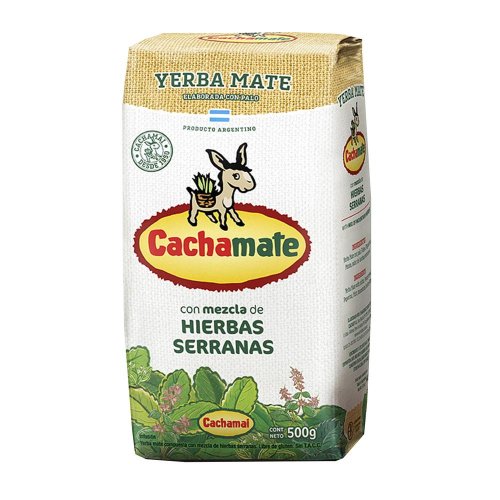 Yerba mate Cachamate Hierbas Serranas (Blanca), 500 g / 17,63 oz