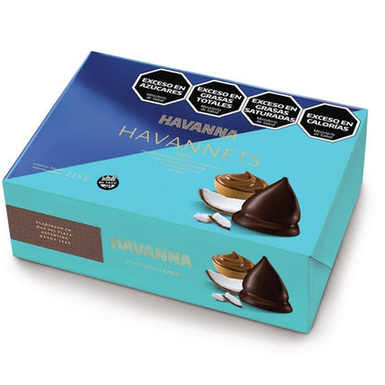 Havannets de Coco con Chocolate 70% Sin TACC | Caja x6 – Envío mundial