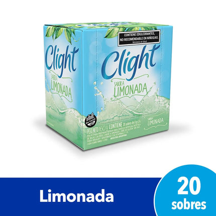 Jugo Clight sabor Limonada, 8 g / 0,28 oz (Caja de 20 sobres)
