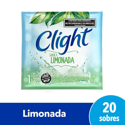 Jugo Clight sabor Limonada, 8 g / 0,28 oz (Caja de 20 sobres)