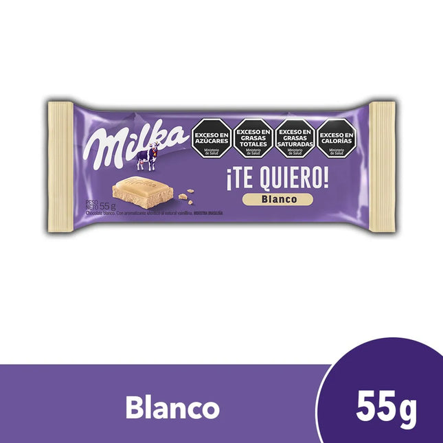Chocolate Blanco Milka, 55 g / 1,94 oz (2 unidades)