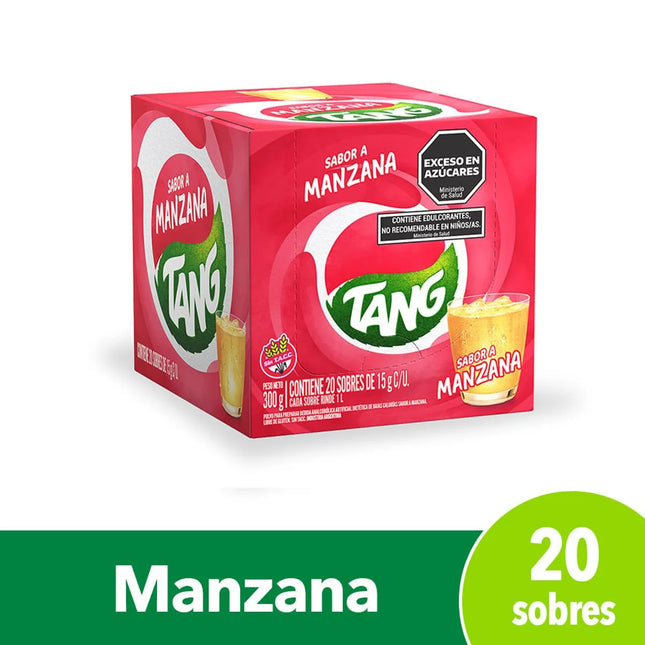 Tang Apple flavor juice, 18 g / 1.76 oz (Box of 20 sachets)