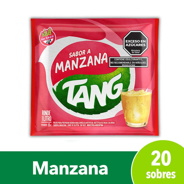 Tang Apple flavor juice, 18 g / 1.76 oz (Box of 20 sachets)
