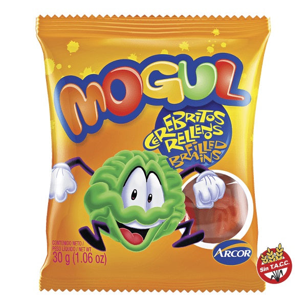 Gomitas Mogul Cerebritos Rellenos Sin TACC Arcor, 30 g / 1,05 oz (4 unidades)