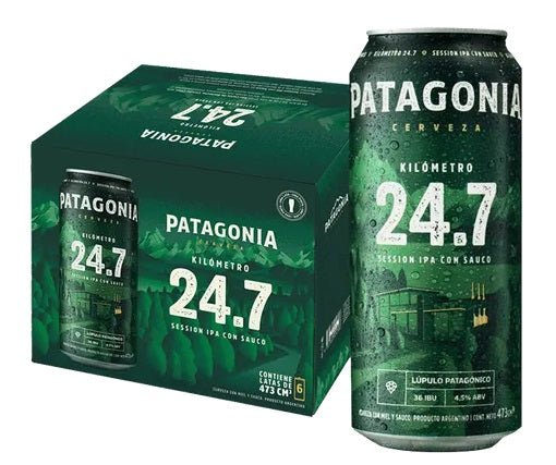 Cerveza Patagonia 24.7 473 ml / 99,88 oz (Pack de 6)