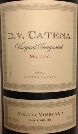 Combo de 4 Vinos Tinto DV Catena Vineyard Designated Malbec Nicasia - Altamira, 750 ml