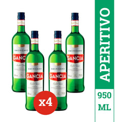 Combo 4 Gancia Americano 950 ml – Aperitivo argentino – Envío internacional