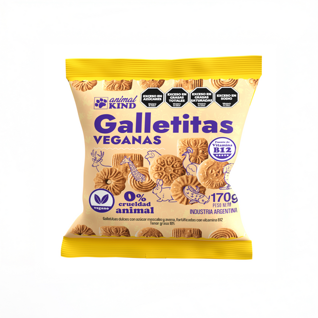 Galletitas Veganas Vainilla – Caja x12 unidades de 170g