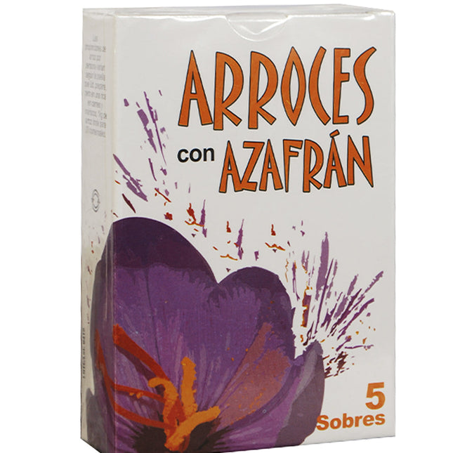 Arroces con Azafran para el Arroz Indo Deli, 20 g / 0,70 oz (Caja con 5 sobres)