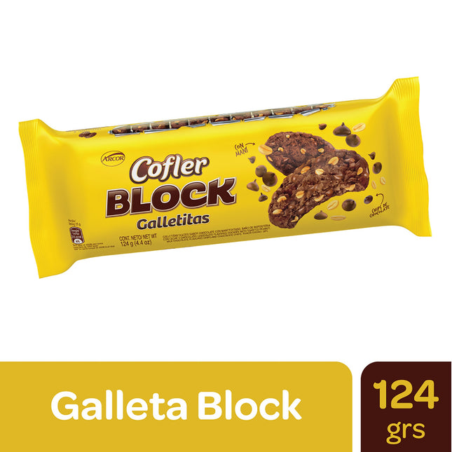 Chocolate Cofler Block con mani 124 g – Envio internacional