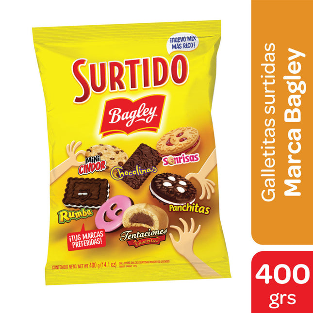 Surtido de Galletitas Bagley Sonrisas Chocolinas Tentaciones Rumba – Envio internacional