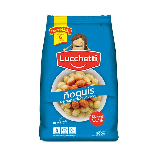 Premezcla Lucchetti Ñoquis de papa tipo caseros, 500 g / 17,63 oz