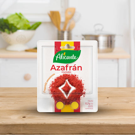 Azafran molido Alicante, 0,2 g / 0,007 oz ( 2 capsulas)