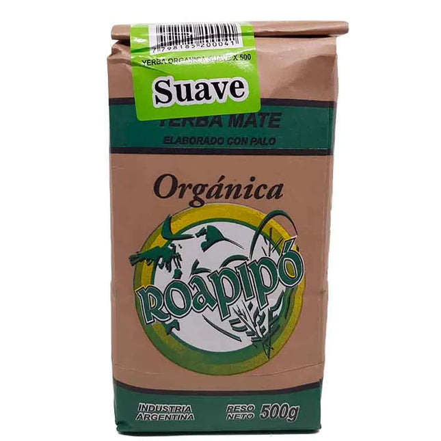 Yerba Mate Roapipo Organica Suave, 500 g / 17,63 oz