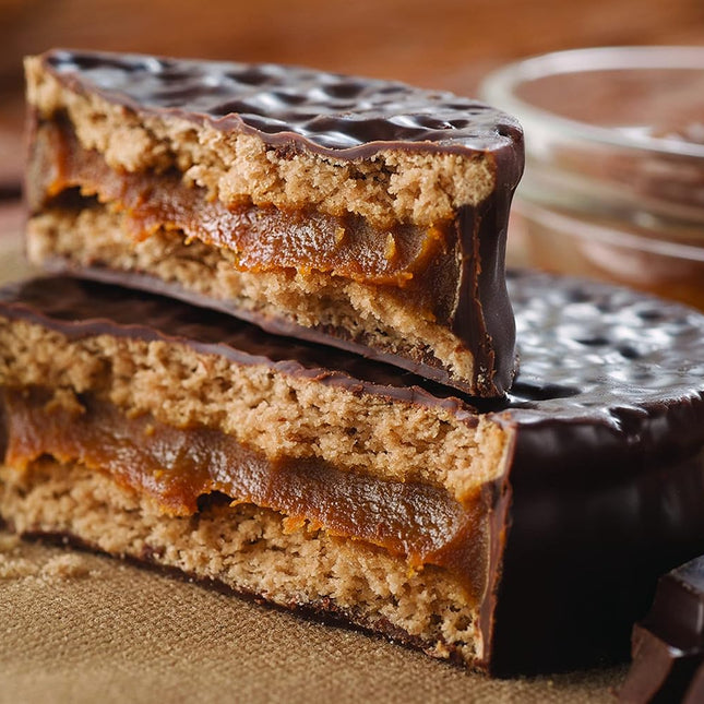 Alfajores Havanna de Chocolate con leche rellenos de Dulce de leche 660 g / 23.28 oz (Caja de 12)