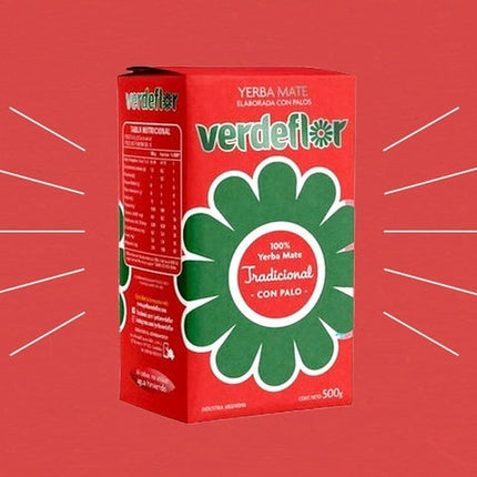 Yerba Mate Verdeflor 100% Tradicional Sin TACC (Con Palo) 500 g / 17,63 oz – Yerba Argentina Apta Celíacos