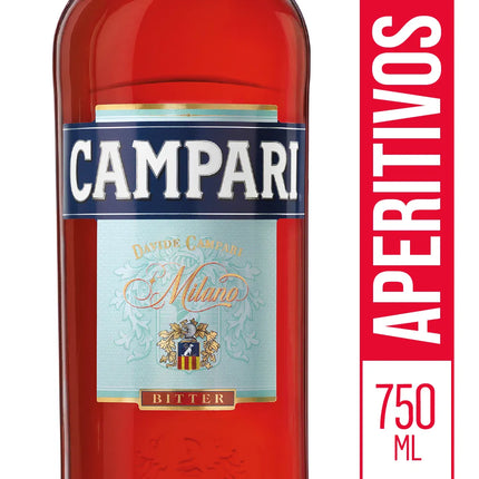 Aperitivo Campari 750 ml – Clásico bitter italiano para Negroni y cócteles – Envío internacional