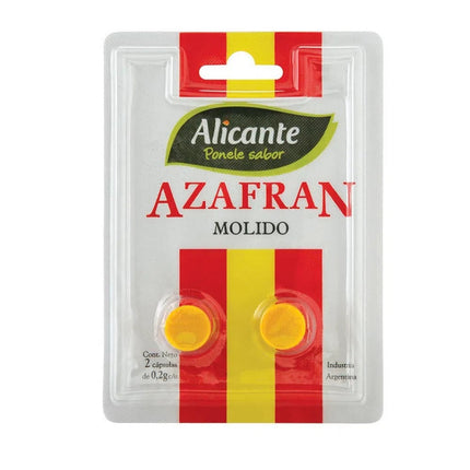 Azafran molido Alicante, 0,2 g / 0,007 oz ( 2 capsulas)
