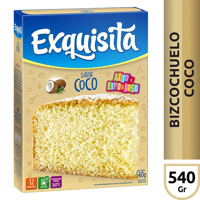 Exquisita Coconut flavor sponge cake, 540 g / 19.04 oz