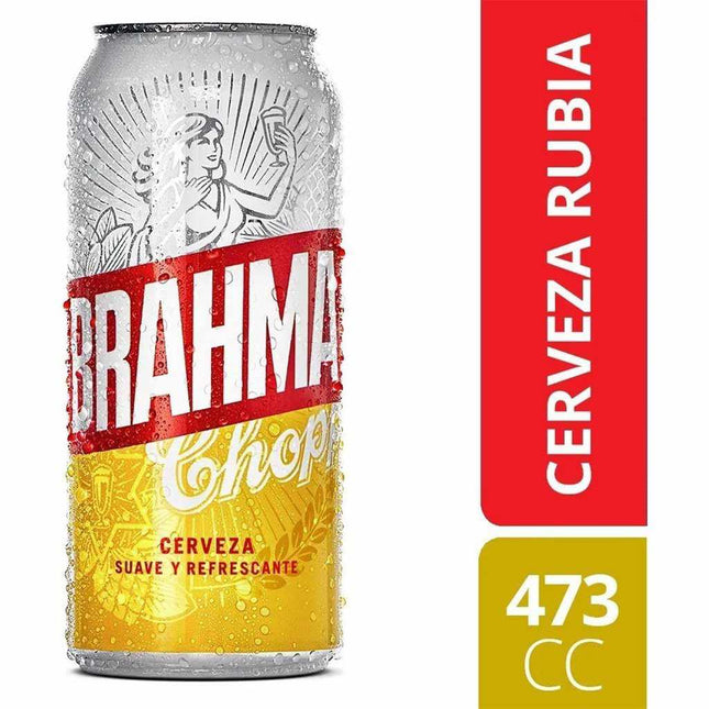 Cerveza Brahma Chopp, 473 ml /  99,88 oz  (Pack de 6)