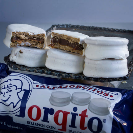 Alfajor Jorgito Mini Blancos con Dulce de Leche, 155 g / 5,46 oz