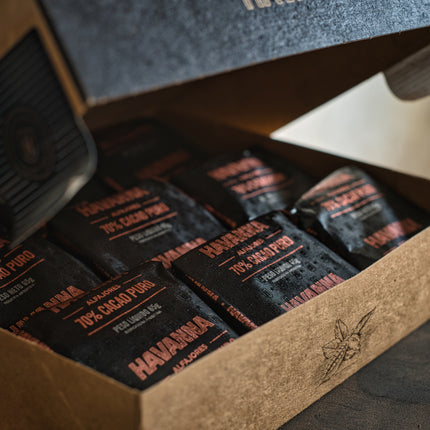 Havanna alfajor 70% chocolate negro cacao con dulce de leche, 585 g (Caja de 9)