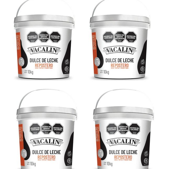 Vacalín Dulce de Leche Repostero 10 kg x4 – Pack panadería profesional – Envío internacional