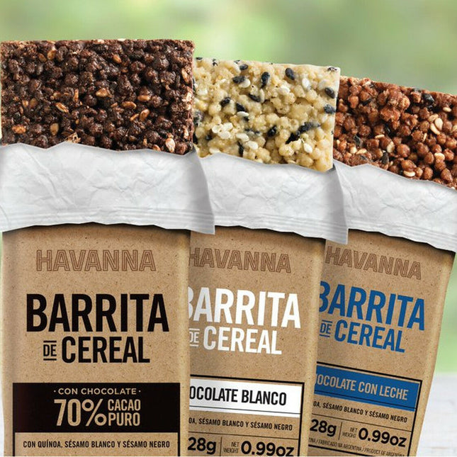 Barritas de Cereal Mixtas Havanna, 168 g / 5,92 oz  (Caja de 12 unidades)