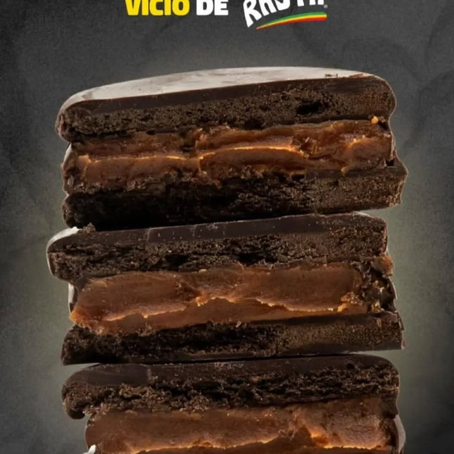 Alfajores de Chocolate Negro Rasta 70 g (Pack de 6)