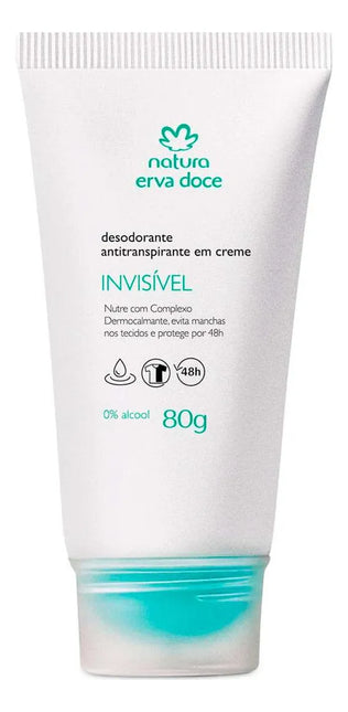 Natura Erva Doce Desodorante Antitraspirante Invisible Crema 80 gr / 2,82 oz