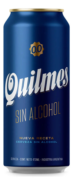 Cerveza Sin Alcohol Quilmes, 473 ml / 99,88 oz (pack de 6)