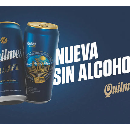 Cerveza Sin Alcohol Quilmes, 473 ml / 99,88 oz (pack de 6)