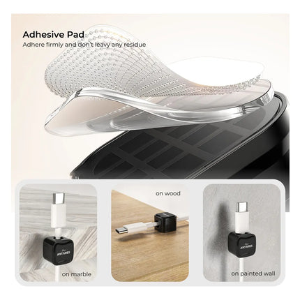 Cables Organizadores Adhesivo Iman Soporte Clips Escritorio (18 unidades)