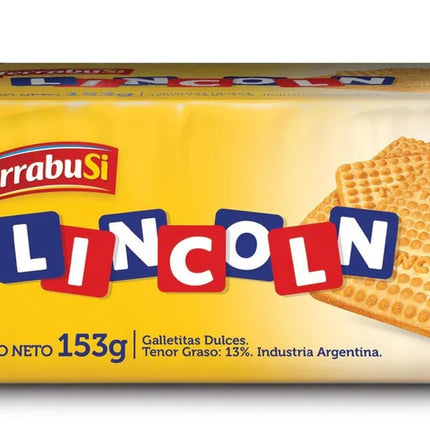 Galletitas Lincoln Terrabusi, 153 g / 5,39 oz (Pack 3 unidades)