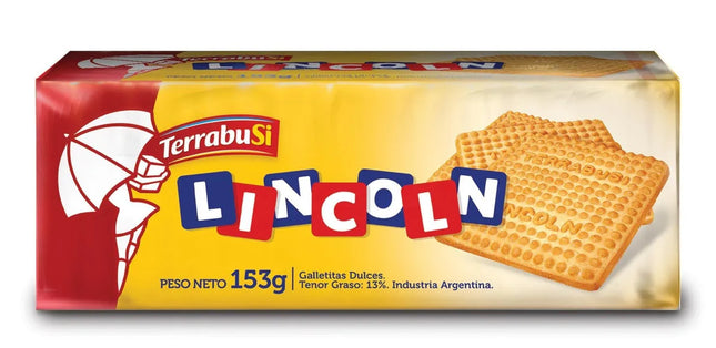 Galletitas Lincoln Terrabusi, 153 g / 5,39 oz (Pack 3 unidades)