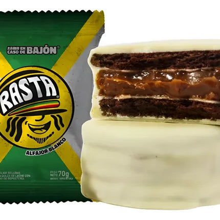 Alfajores Rasta Chocolate Blanco – Caja x6 | Click & Foods