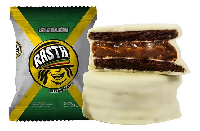 Alfajores Rasta Chocolate Blanco – Caja x6 | Click & Foods