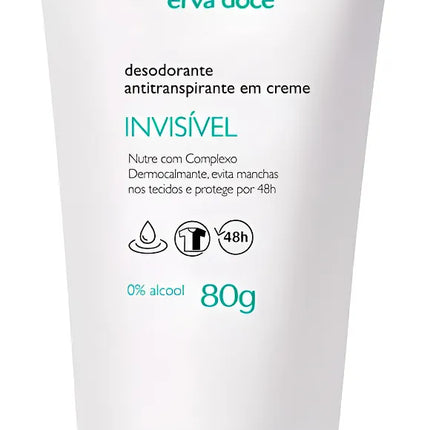 Natura Erva Doce Desodorante Antitraspirante Invisible Crema 80 gr / 2,82 oz