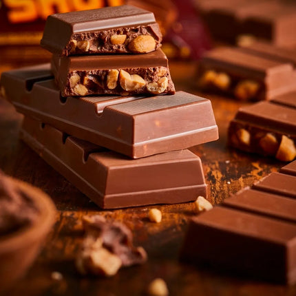 Chocolate Shot con Maní, 35 gr / 1,23 oz (Caja de 25 unidades)