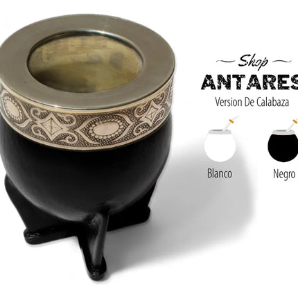 Mate Imperial Premium Calabaza + Bombilla Acero Inoxidable